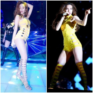 Trang phục diễn của Minh Hằng giống Hà Hồ đến bất ngờ