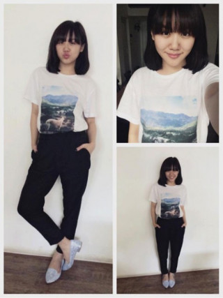 Vào hè, Văn Mai Hương mê mẩn áo thun