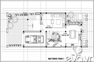 Xây 140m2 nhà mái dốc “nổi” hơn hàng xóm