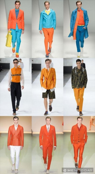 Xu hướng thời trang nam xuân hè 2013: Rực rỡ sắc cam
