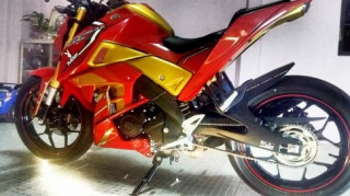 Yamaha M-Slaz độ phong cách Iron Man