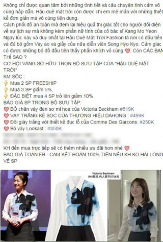 Đồ “nhái” Song Hye Kyo hút khách rầm rập nhờ giá rẻ