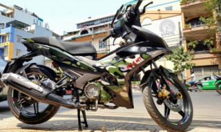 Exciter 150 Camo độ nhẹ nhàng với dàn đồ chơi đẹp mắt
