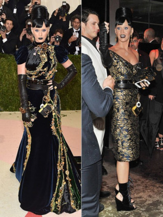 Hình ảnh một trời một vực của sao sau và tại Met Gala