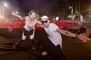 Hoàng Yến trẻ trung, nhí nhảnh bên DJ ngoại quốc