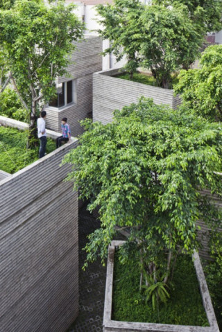 Khu nhà 5 khối phủ cây xanh ở Sài Gòn đoạt giải quốc tế