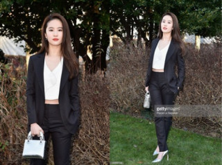 Lưu Diệc Phi thanh lịch ngồi hàng ghế đầu show Dior cao cấp