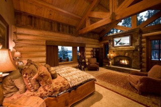 Nóng bừng phòng ngủ gỗ cho mùa đông không lạnh