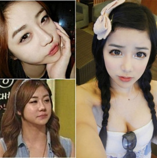 Phát hoảng với nhan sắc thật của các hot girl xứ Hàn