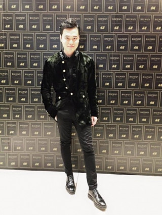 Quang Vinh đẹp như tài tử dự sự kiện Balmain x H