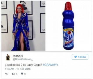 Té ngửa trước hình chế hài hước của Grammy 2016