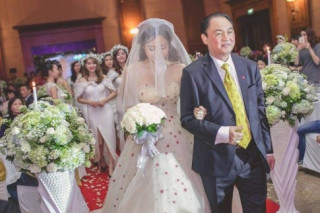 Á hậu Trà My chi 90 triệu cho chiếc váy cưới cúp ngực