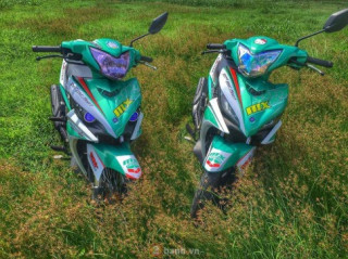 Cặp đôi Exciter theo phong cách MX King của các biker Long Khánh