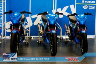 Chi tiết phụ tùng trên chiếc Suzuki Satria F150 FI phiên bản Racing