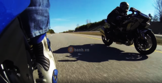 [Clip] Màn test tốc độ giữa Kawasaki Ninja H2 và Suzuki GSX-R1000 2012 độ