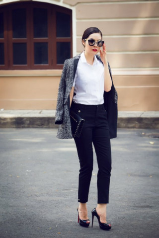 Dương Cẩm Lynh đẹp mê hoặc với vest