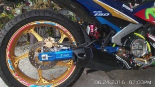 Exciter 150 Dàn chân chất của biker nước bạn đang hình thành