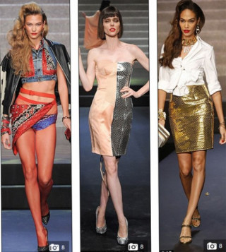 Gigi mặc quần lót dây, Coco Rocha xỉu trên sàn diễn