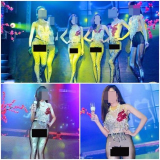 HN: Mẫu mặc đồ lưới trên bar khiến dân tình sửng sốt