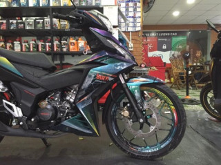 Honda Winner 150 Độ tem đấu chuyển màu độc của biker Sài Gòn