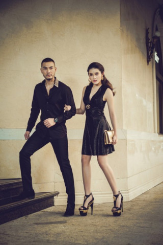 Huyền My tình tứ với chồng Quỳnh Nga trong bộ ảnh mới