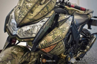 Kawasaki Z1000 độ siêu ngầu với phong cách nhà binh