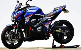 Kawasaki Z800 siêu ngầu trong phiên bản Captain America
