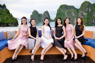 Thí sinh HHVN sang chảnh dạo chơi vịnh Hạ Long