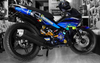 Tiếp tục Exciter 150 độ tem đấu cùng nhiều đồ chơi chất của biker Sài Gòn