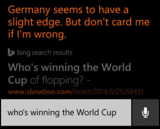 ‘Trợ lý ảo’ Cortana dự đoán Đức vô định World Cup