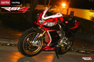 Vốn đã chất nay còn đẳng cấp hơn với chiếc Aprilia RSV4 Factory độ khủng