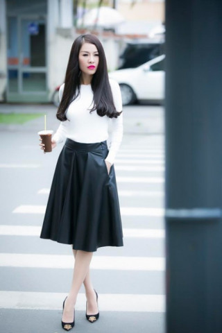 Phong cách thu hiền dịu của Quế Vân