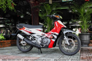 Sơn xe máy đẹp Suzuki Satria