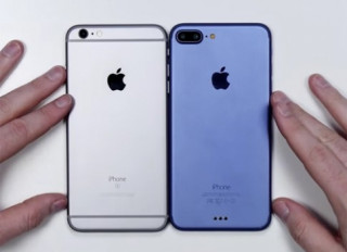 Lộ mô hình iPhone 7 Plus có màu xanh mới