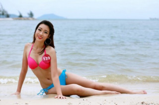 Lục ảnh gợi cảm của Mỹ Linh khi thi Hoa hậu Hoàn vũ