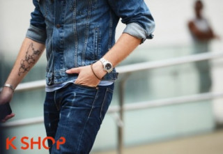 Áo khoác nam denim đẹp thể hiện cá tính mạnh mẽ chàng trai thu đông 2017