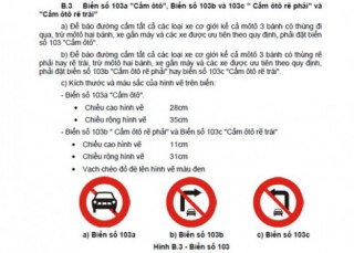  Biển cấm ôtô rẽ trái có cấm ôtô quay đầu? 