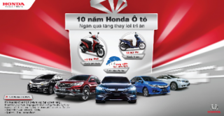  Mua ôtô Honda tặng xe máy Honda 