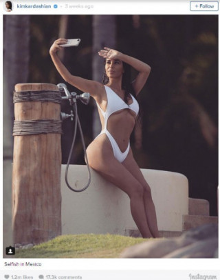 Nghiện selfie, Kim Kardashian chụp 6000 ảnh trong 4 ngày