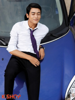 Tóc nam ngôi lệch đẹp 2016 chải mượt như diễn viên Hàn Quốc Park Hyung Sik
