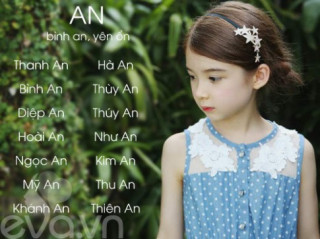 Top tên Hán Việt hay, ý nghĩa cho con gái 2016 (Phần 1)