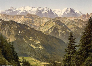 Cảnh đẹp và cuộc sống trên dãy Alps cách đây 100 năm