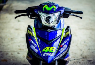Exciter 150 độ Drag phong cách Movistar 46 Edition