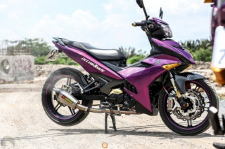 Exciter Candy Violet nổi bật với dàn chân hầm hố