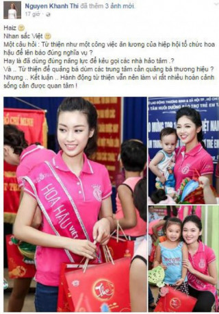Hoa hậu Việt Nam: Khánh Thi gây tranh cãi khi nhận xét Hoa hậu đi từ thiện