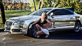  Audi S5 mạ crôm ở Matxcơva 