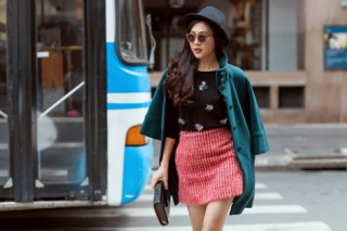 Diệu Ngọc dát đầy hàng hiệu xuống phố ngày đầu thu