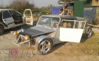  Người dân Hà Nội tự chế xe hơi 60 triệu đồng 