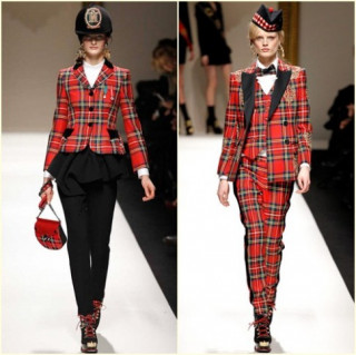 ‘Phát sốt’ với sọc kẻ ô vuông của Moschino