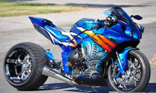  Yamaha R1 vẽ Airbrush 3D 